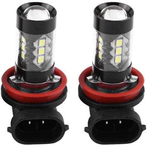QORVA
-2 pièces H11 H8 12V‑24V 80W ampoules LED de brouillard et lumière de jour pour voiture,de
