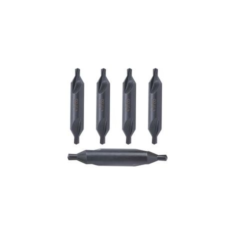 Foret central HSS AType 5 pièces, pour matrice en acier inoxydable, positionnement en spirale tout terrain 4mm (1/5)