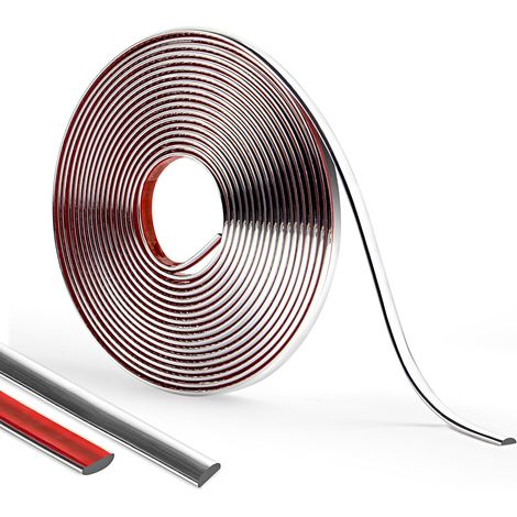 800cm (8mm - Argent) Flexible Moulure Murale Brillant, Moulure Decorative ImperméAble, Doux Moulure Adhesive,Garniture de moulure Pour Mur, Miroir, Plafond, Carrelage Bord, Porte Et Armoire