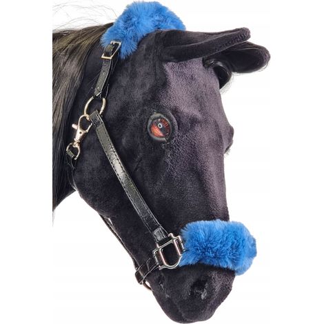 Cabezada cosida con piel para caballo de juguete realista - varios colores (1/5)