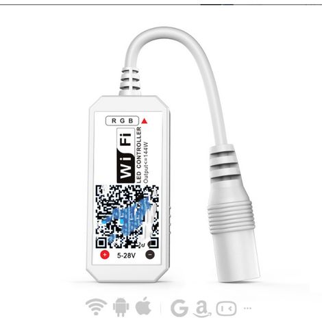 ALEXA WIFI RGB LED-Streifen-Steuerungssystem mit drahtloser Fernbedienung und Mobiltelefonsteuerung