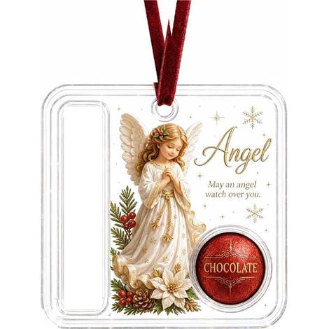 Porte-monnaie de Noël en acrylique bonhomme de neige, ornement suspendu, pendentif pour ranger les billets roulés, décoration pour sapin de Noël (1/5)