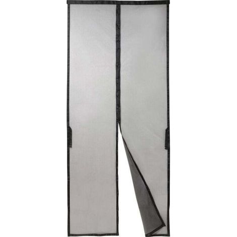 RF-IS-100 RF-6442918 Rideau aimanté (L x l) 210 cm x 90 cm noir 1 pc(s) A591303 (1/4)