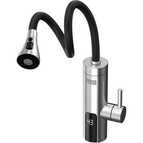 Calentador de agua instantáneo Teesa con caño flexible TSA4107 metal