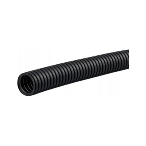 Tubo corrugado con piloto de 32 mm, 750 N, resistente a los rayos UV, 25 m (1/2)