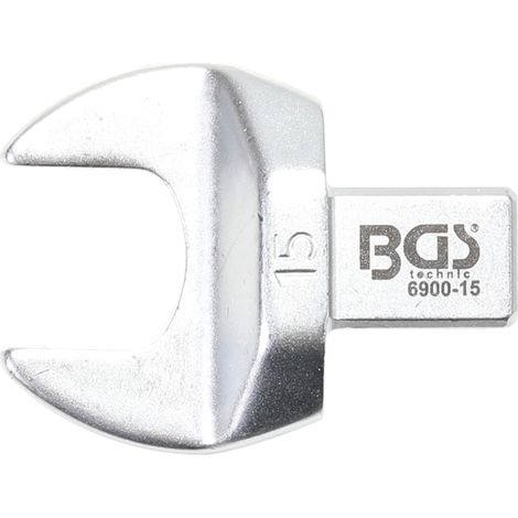 BGS Einsteck-Maulschlüssel 15 mm Aufnahme 9 x 12 mm - 6900-15
