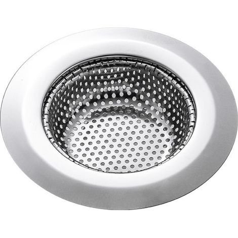 Ensemble de 2 filtres de baignoire — Récupérateur de cheveux de 7,4 cm. Convient aux bondes de baignoire et de douche, panier filtrant en acier inoxydable. Convient aux lavabos et éviers de salle de b (1/5)