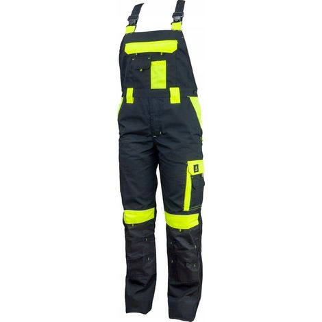 Peto de trabajo urgente URG-Y, negro/amarillo intenso, talla 44 (1/5)