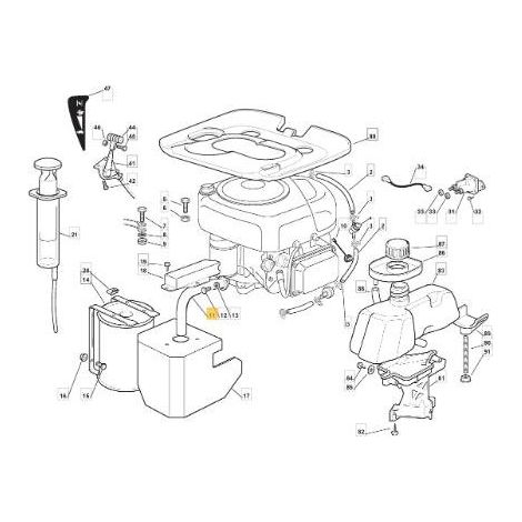 SCHLAUCHANSCHLUSS. F72 B&S 13 PS (03/04) ORIGINAL STIGA – 118738225/0