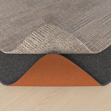 sous-Tapis Antidérapant, 80x150cm Tapis Antidérapant Découpable Universel, Matériaux De Support en Feutre Et Caoutchouc, S'applique à Pinces à Tapis pour Planchers De Bois Franc (1/5)