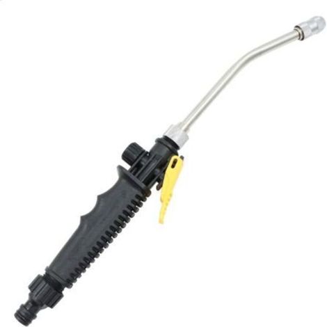 Hochdruckreinigerpistole – Leistungsstarker Schlauch für Hochdruckreinigerpistole, langlebig, ideal für die Autowäsche, 38 cm abnehmbarer, verstellbarer Zerstäuber, schwarz, 1 Stück – Crezuo