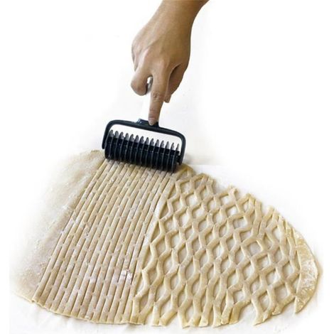 Rouleau À Losange, Pâte Lattice Rouleau Cutter Avec Manche, Rouleau De Grille De Pâte, Couteau À Rouleau À Pât ROULEAU A PATISSERIE (1/3)