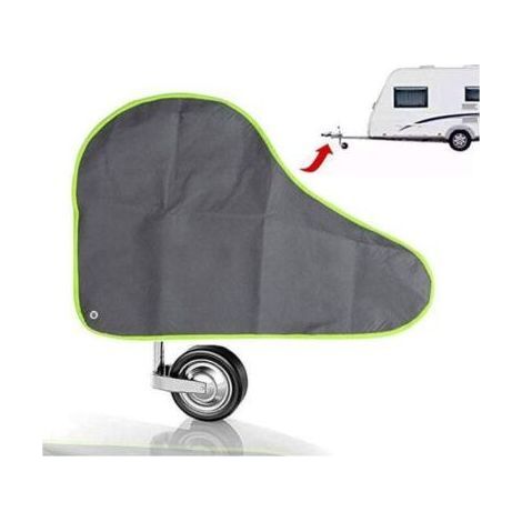 Gris Housse de Timon remorques, Housse de Protection pour caravanes et remorques Attelage Universelle Couverture de remorquage Housse pour Tête d'attelage de Caravane Remorque (1/5)