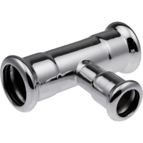 Té Réducteur - Acier Carbone - 35 X 18 X 35 mm - Pour Installations Chauffage et Climatisation Intérieures - Pression Max 16 Bars - Pack de 5
