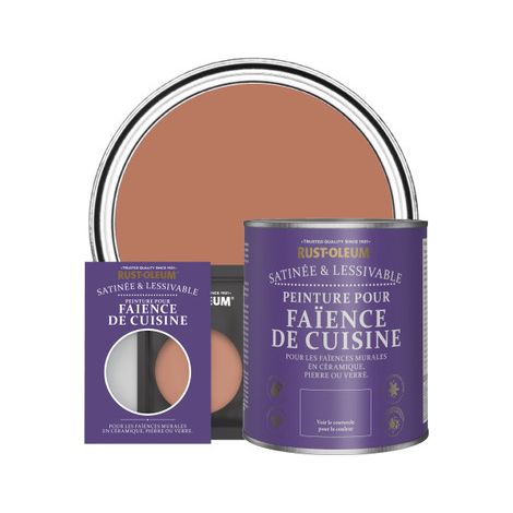 Peinture pour Faïence de Cuisine, Finition Satinée - Sienne (1/3)