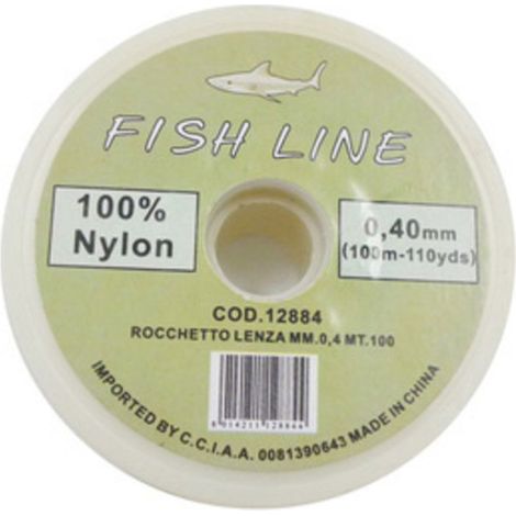 LENZA IN NYLON D 0,4 MM ROCCHETTO 100 M