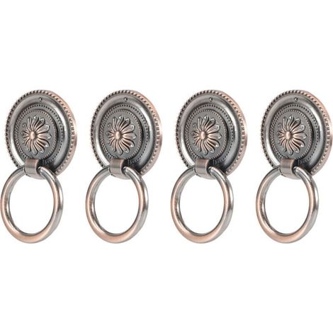 Poignées de porte d'armoire en alliage de Zinc Antique, 4 pièces, quincaillerie en Bronze Antique (1/4)