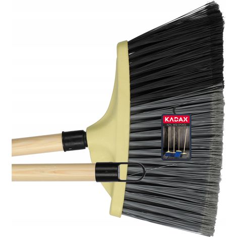 KADAX Besen zum Kehren von Straßen und Gehwege, 30 cm, Schwarz