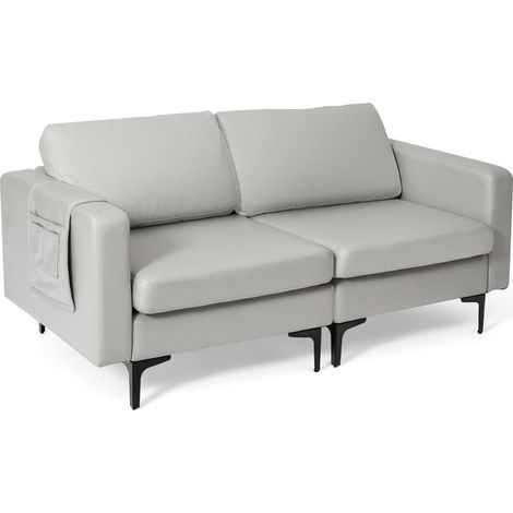 Modern Sofa Couch Loveseat 2-3-Seater Sofa Seat Upholstered Padded Cushions