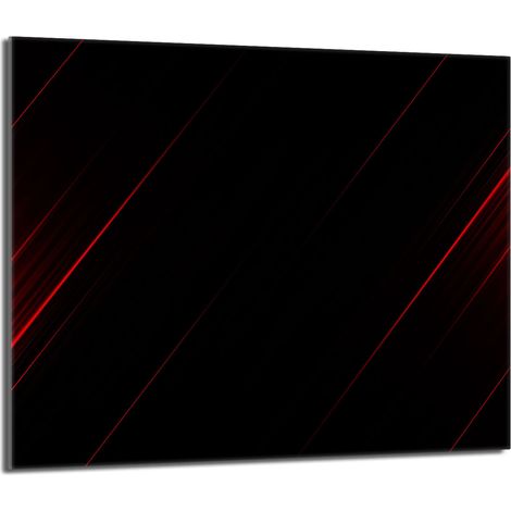 Placa protectora de vidrio para estufa 60x52 Negro (1/5)