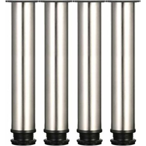 Pieds de meuble réglables 300 mm – Acier inoxydable 304 – Hauteur ajustable 315 mm – Capacité portante renforcée – Lot de 4 (1/5)