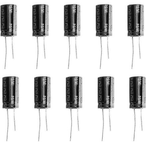 10 Stück schwarze 35V 4700μF Aluminium-Elektrolytkondensatoren mit Standardanschluss 18 x 30 mm
