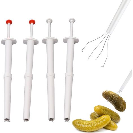 4 pinces multifonctionnelles flexibles pour légumes marinés et olives (1/5)