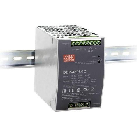 [GEBRAUCHT] B-Ware MeanWell DC Wandler Konverter DDR 480 DIN Rail Stromversorgung 67 2 154V 24V 20A (1/2)