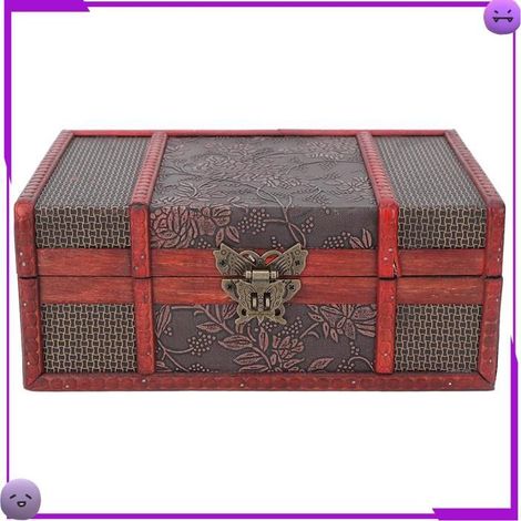 Boîte de Rangement en Bois avec Charnière en Alliage (1/4)
