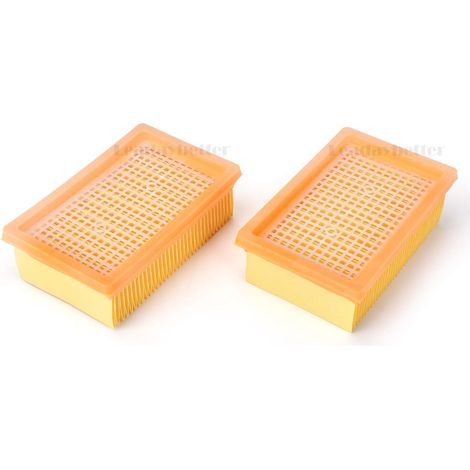 Lot de 2 filtres plats plissés MV4/MV5/MV6/WD4/WD5/WD6, compatibles avec les aspirateurs Kärcher WD4 Premium/WD5P/WD5 Premium/WD6 P, filtres plats plissés de rechange, adaptés à Kärcher 2.863-005.0 (1/5)