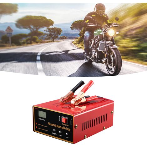 Chargeur de batterie 6V/12V intelligent pour voiture, moto et véhicules récréatifs (1/5)