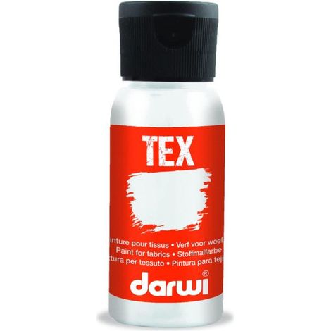 Peinture pour textile - DARWI - DA0100050085 - Blanc - Résistante au lavage - Prête à l'emploi