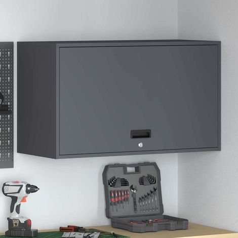 Wandschrank für die Garage mit Gasdrucklift-Tür Anthrazit