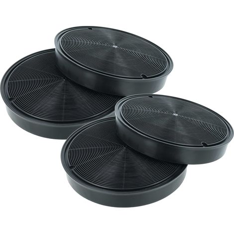 vhbw 4x Filtro a carboni attivi compatibile con Boretti PRO-900, PRO-1200, PRO-1000 cappe aspiranti