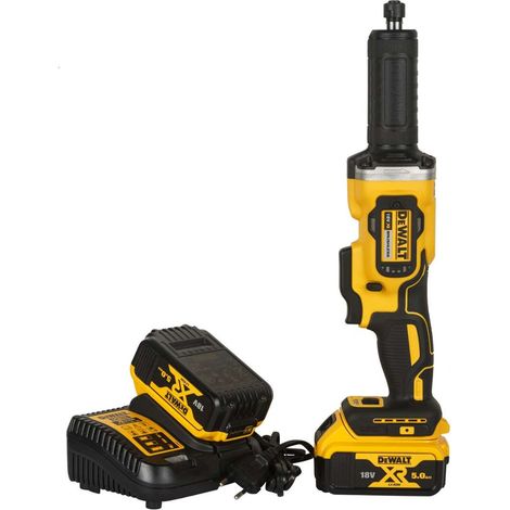 DeWALT - Akku-Geradschleifer 18V, 2 x 5,0 Ah Akkus, Ladegerät DCG426P2 (1/5)