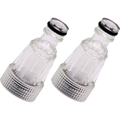 pieces, garden hose fitting for high pressure cleaner, 6-point interface, inlet filter. (1/5)