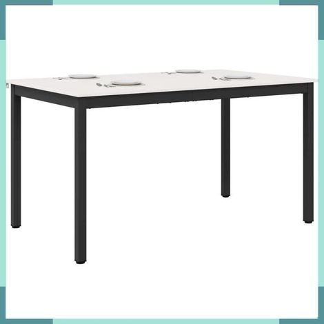 892792 Table de salle à manger / Table de repas Blanc 150 x 90 x 75 cm (1/5)