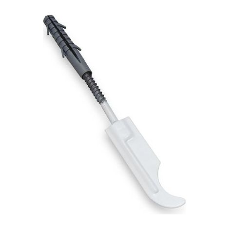 GANCIO PER FISSAGGIO RADIATORE, DRITTO, BIANCO, 2MM L-100 - UCH HGB (1/2)