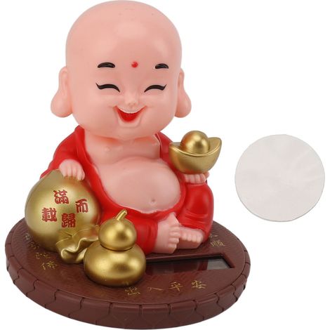 figurine de moine à tête oscillante alimentée à l énergie (1/5)