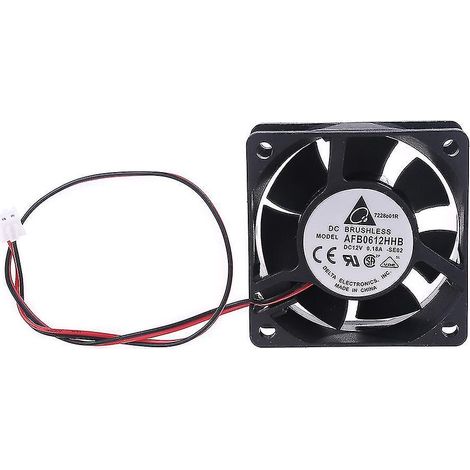 Ventilateur de refroidissement pour processeur 6 cm AFB0612HHB (compatible avec les modèles 6015 et 6025), 12 V, 0,18 A (testé et fonctionnel pour Delta).