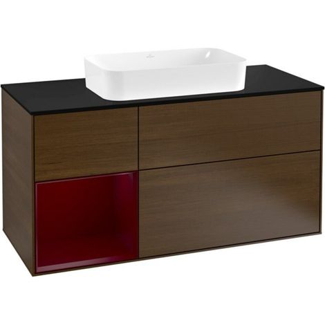 V&B Waschtischunterschrank Finion 120cm, Pl bla m, Reg li Peo, wal ven (1/2)
