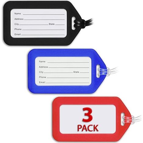 Étiquettes de Bagage Étiquette de Sac pour Bagages, étiquettes de Valise en Vrac