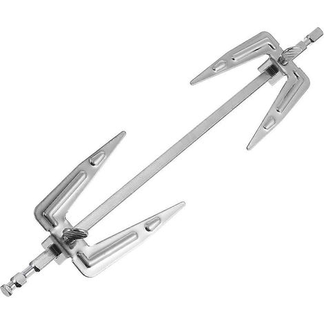 Fourchette universelle en acier inoxydable pour friteuse à air chaud, fourchette à rôtir le poulet, fourchette de cuisine pour barbecue-25X5X3CM-Silver