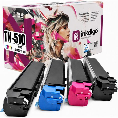 Toner Inkdigo TN510 compatibile con Konica Minolta Bizhub C500, certificato TÜV. (1/5)