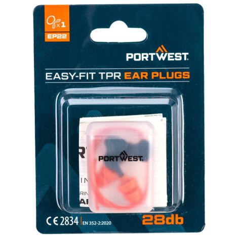 Cordón TPR de fácil ajuste (1 par) PORTWEST EP22 Naranja (1/2)