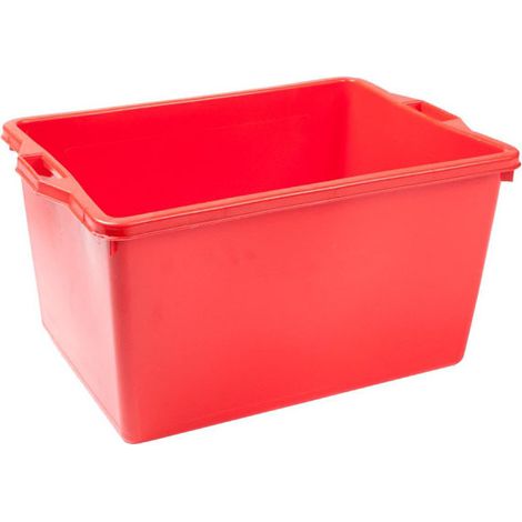 Cesta Rettangolare L 65 65X42 H 33 Asti Rossa Ics
