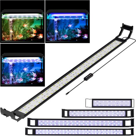 SWANEW Luce di rampa dell'acquario del LED. bianco rosso blu. risparmio energetico. 25W. 90-95cm