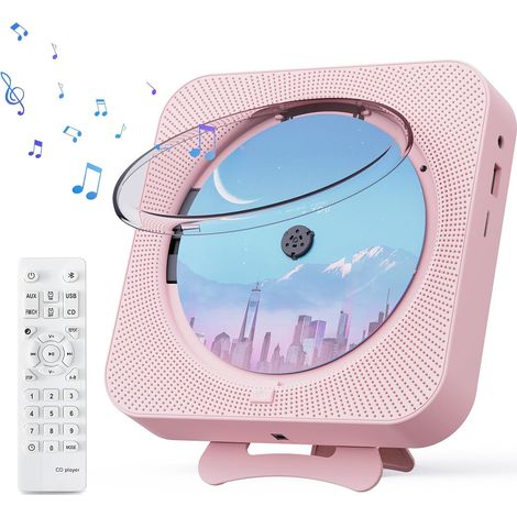 1 Lecteur CD, Radio FM, Haut-parleurs Hi-Fi, Télécommande, Minuterie, USB TF, Maison Bureau (1/5)