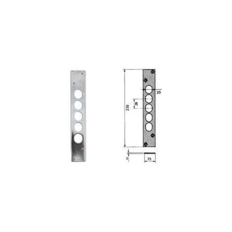 Contropiastra Per Porte Blindate 06220 - mm.35x230 spessore mm.3 (06220)
