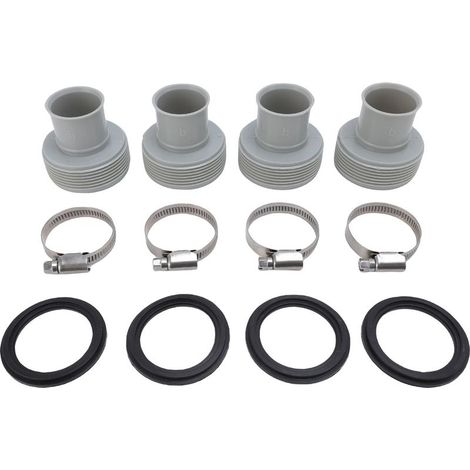 Adaptateur de connecteur de pompe de filtre de piscine, connexion robuste et sécurisée, tuyau de Type B pour 1,25 pouces à 1,5 pouces (1/5)
